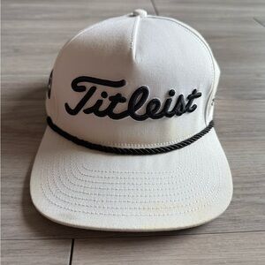 Titleist Cream Cap with Black Embroidery